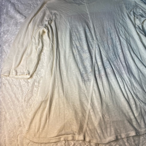 🦚 Lucky Brand Peacock Print Long Sleeve Tunic Top Size 3X - Picture 11 of 11